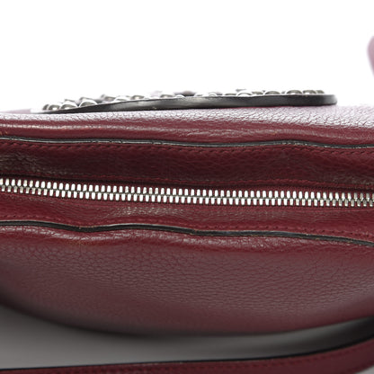 Gucci Pebbled Calfskin Studded Small Soho Disco Bag Soft Burgundy 16 of 19