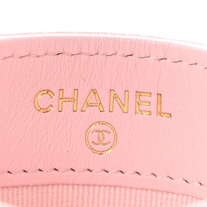 Chanel Caviar Quilted Crystal Card Holder Pink 6 of 10