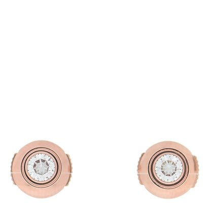 Cartier 18K Pink Gold Diamond MM D'Amour Earrings 1 of 5