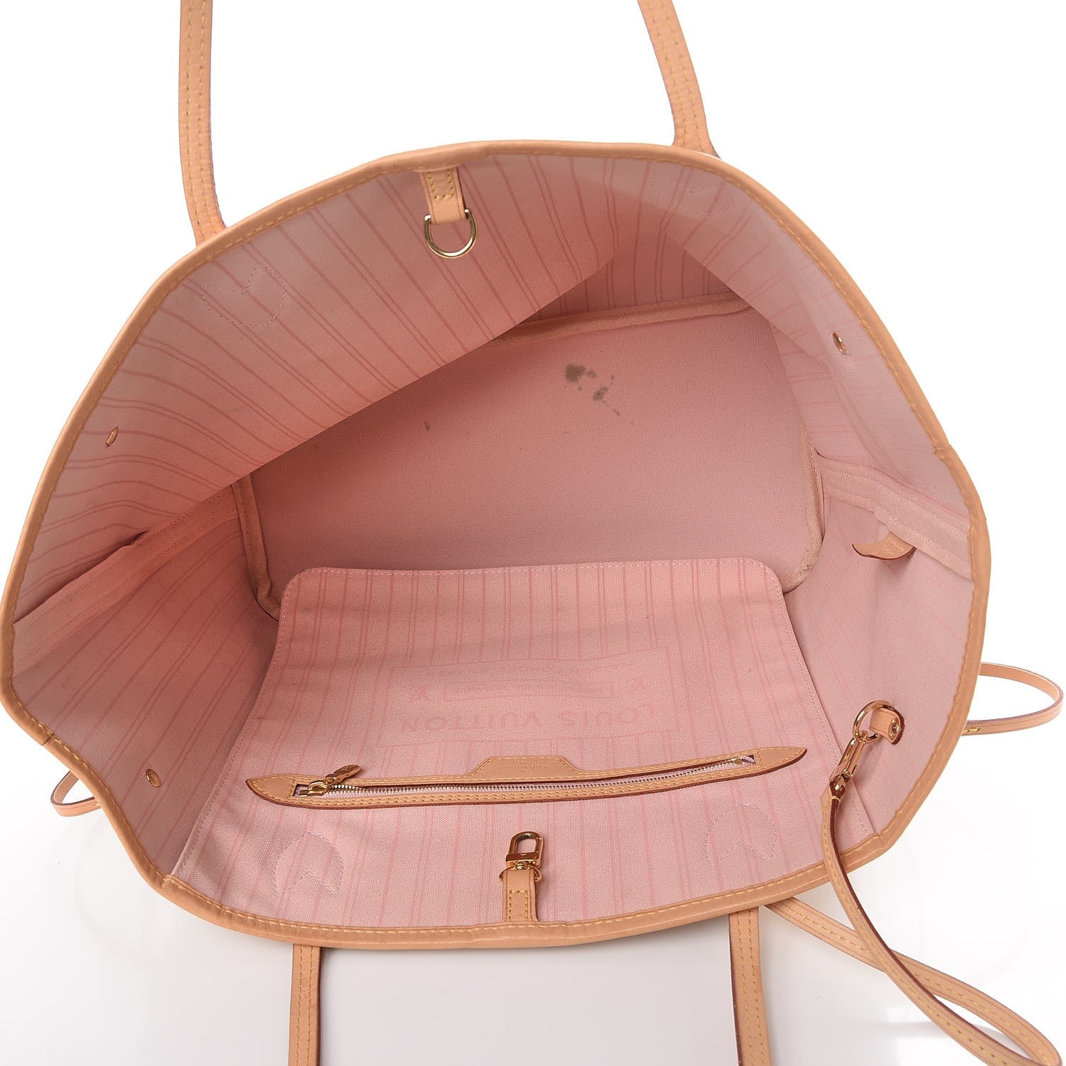 Louis Vuitton Damier Azur Neo Neverfull MM Rose Ballerine 6 of 11