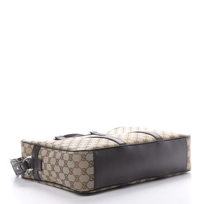Gucci Monogram Briefcase Dark Brown 4 of 10