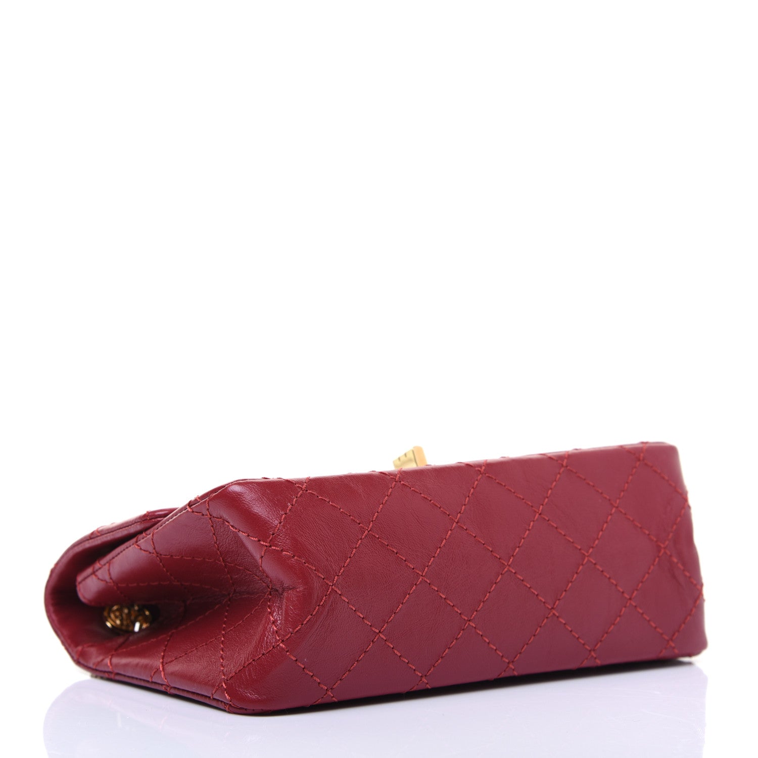 Chanel Aged Calfskin Quilted 2.55 Reissue Mini Flap Red 4 of 14