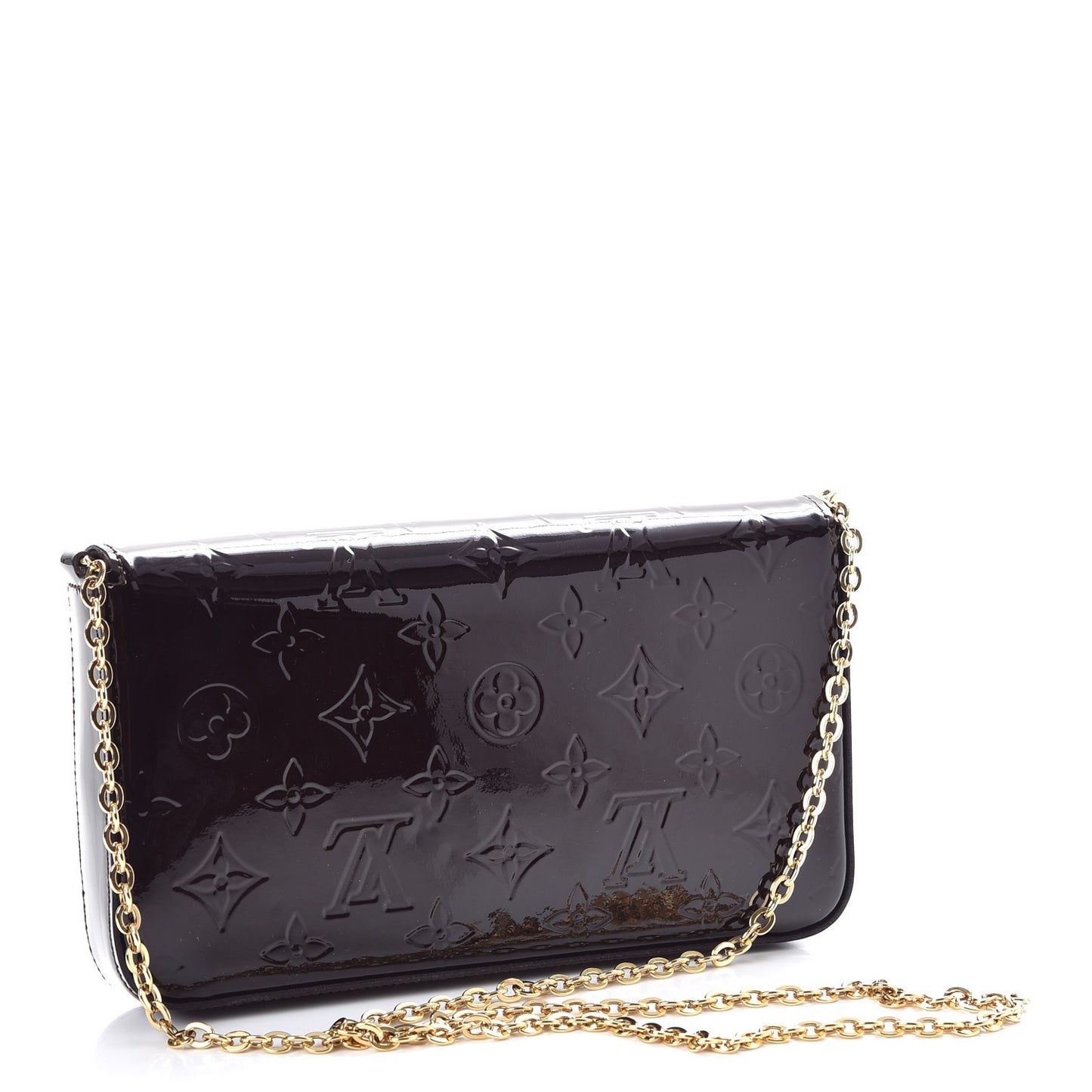 Vernis Pochette Felicie Chain Wallet Amarante