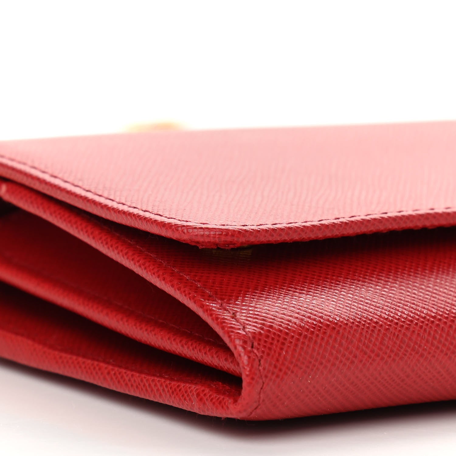 Prada Saffiano Wallet on Chain Fuoco 8 of 10
