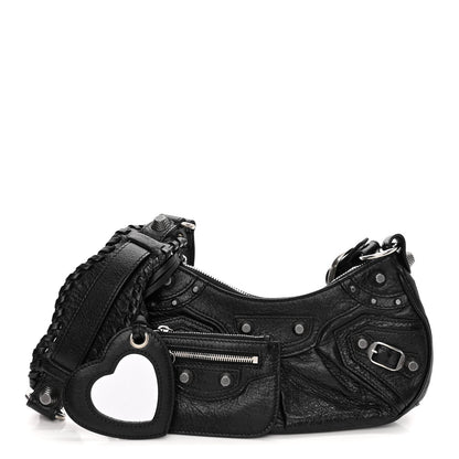 Balenciaga Agneau Arena Le Cagole Shoulder Bag XS Black 1 of 10