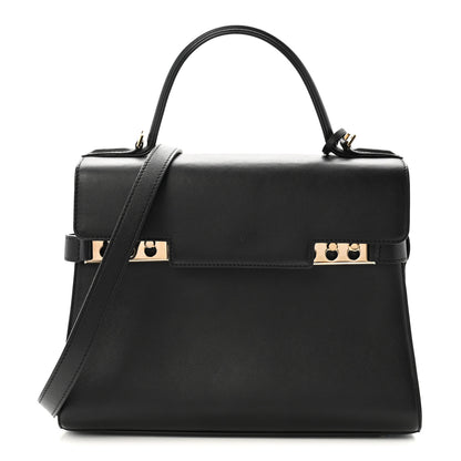 Delvaux Calfskin MM Tempete Satchel Black 1 of 10