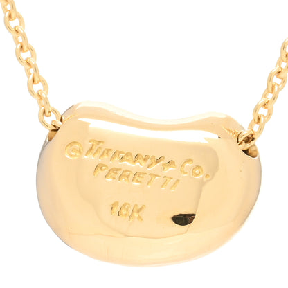 Tiffany 18K Yellow Gold 11mm Elsa Peretti Bean Pendant Necklace 4 of 4