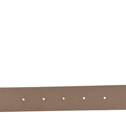 Louis Vuitton Calfskin Monogram 30mm LV Initiales Reversible Belt 80 32 Beige 3 of 7