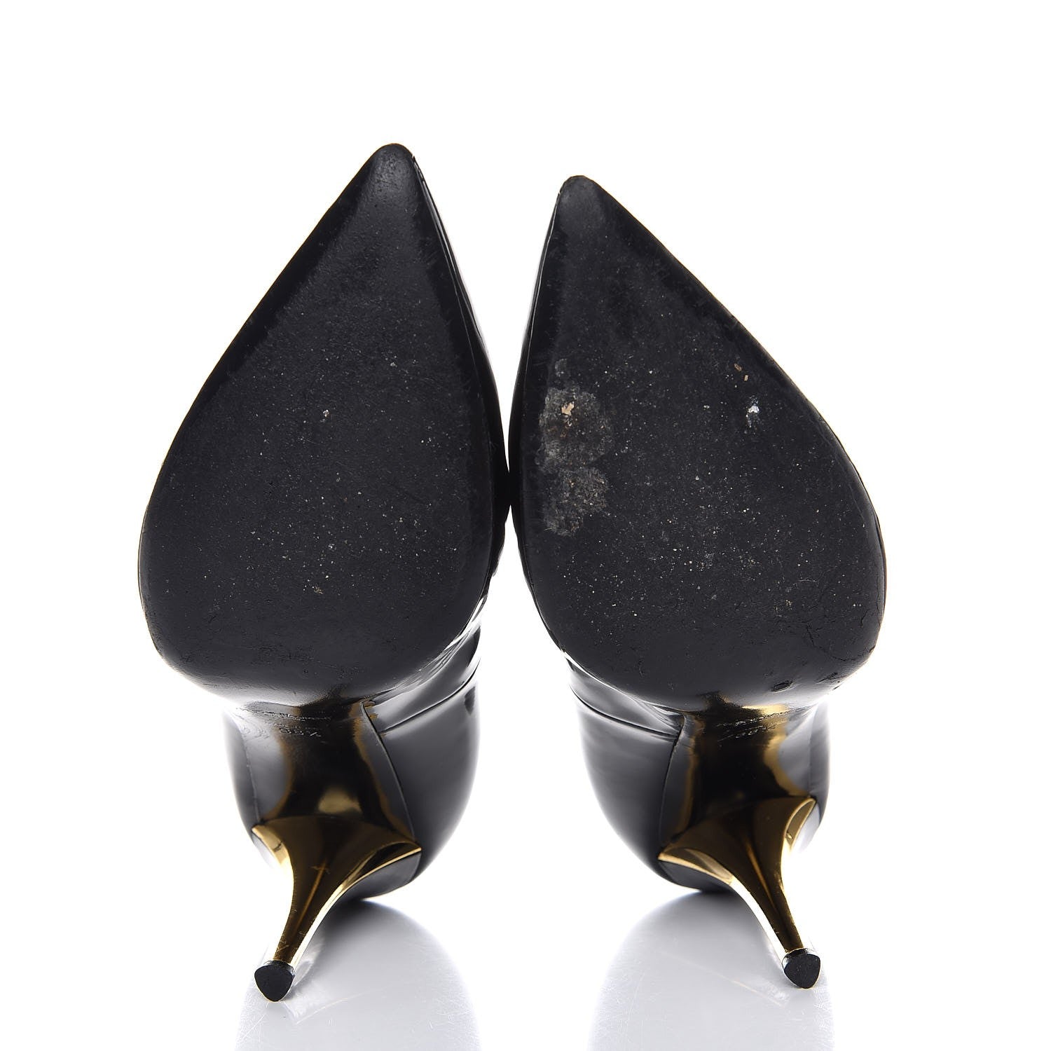 Saint Laurent Patent Calfskin Clara Pumps 38.5 Black 7 of 11