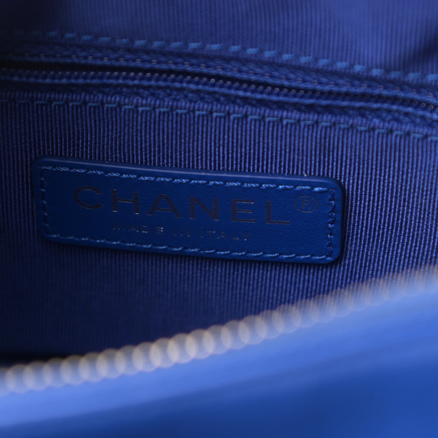 Chanel Tweed Calfskin Small Gabrielle Hobo Royal Blue 6 of 11