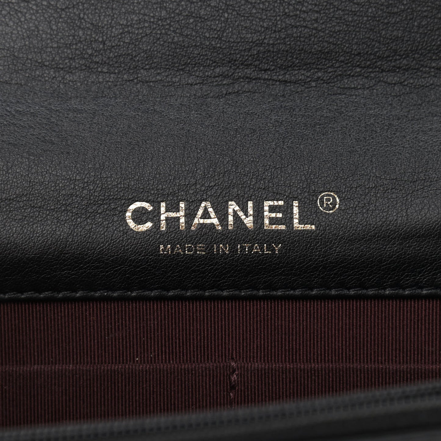 Patent Quilted Golden Class Wallet on Chain WOC Black