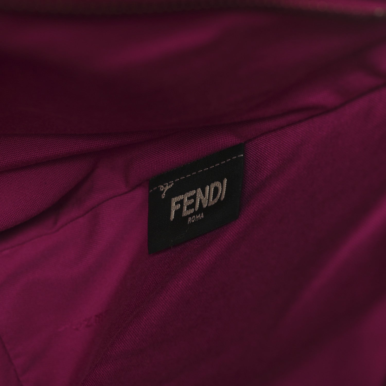 Fendi Vitello Elite Cuoio Monster Buggies Medium Roll Tote Carbone Black Multicolor Magenta 7 of 11