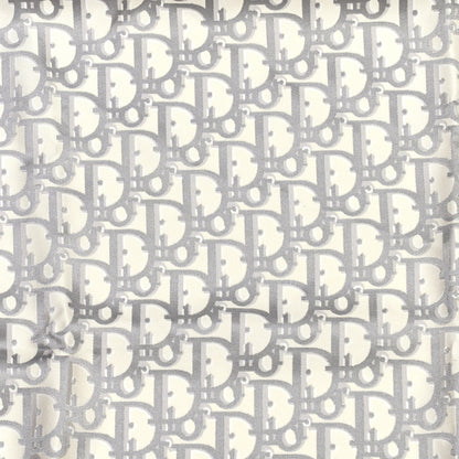 Christian Dior Silk Oblique Scarf Grey 7 of 10