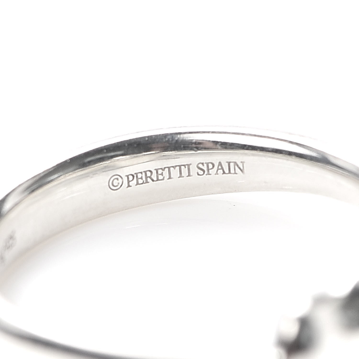 Tiffany Sterling Silver Elsa Peretti Bean Ring 50 5.5 4 of 5
