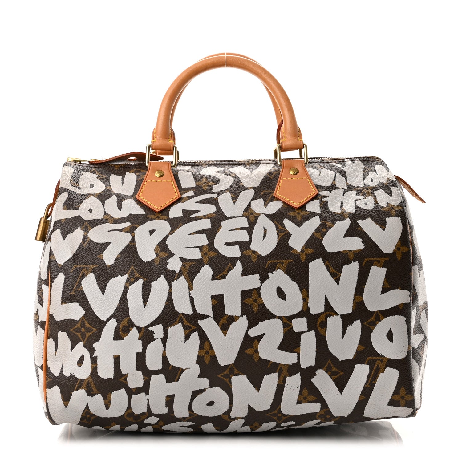 Louis Vuitton Monogram Graffiti Speedy 30 Silver 1 of 10