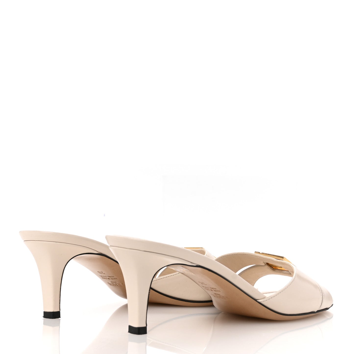 Vitello Cuoio FFold Sandals 38 White