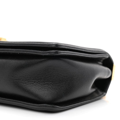 Chanel Caviar Quilted Medium Boy Flap Black 9 of 10