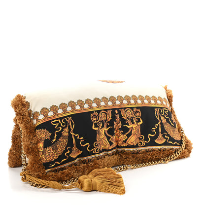 Versace Silk Leopard Print Pillow Talk Shoulder Bag Gold 2 of 12