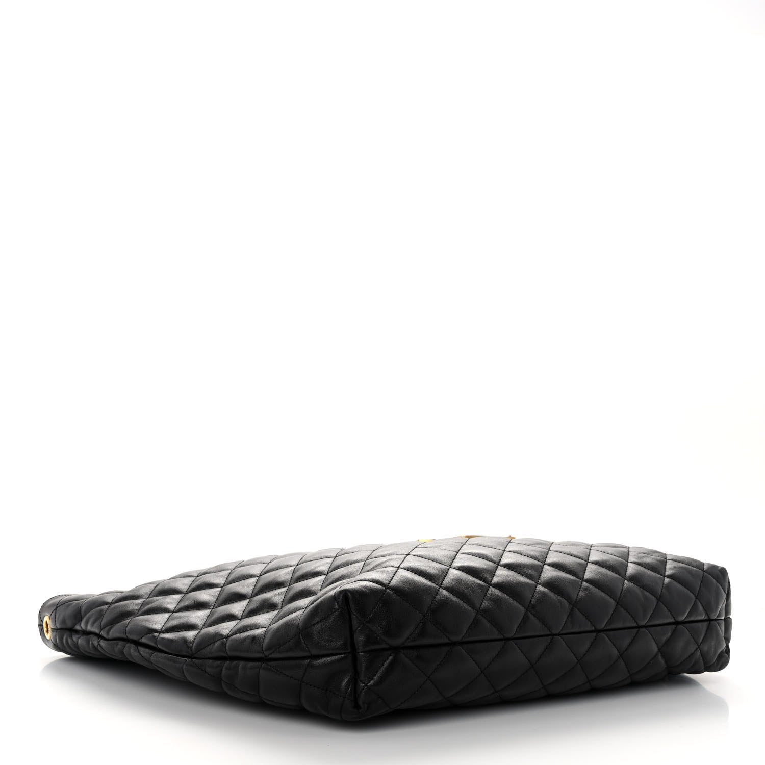 Saint Laurent Lambskin Quilted Maxi Icare Shopping Tote Black 5 of 14