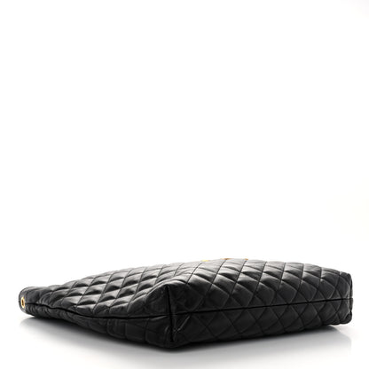 Saint Laurent Lambskin Quilted Maxi Icare Shopping Tote Black 5 of 14