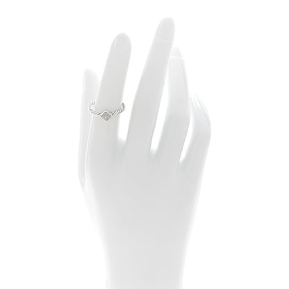 David Yurman Sterling Silver Diamond Quatrefoil Ring 52 6 2 of 4