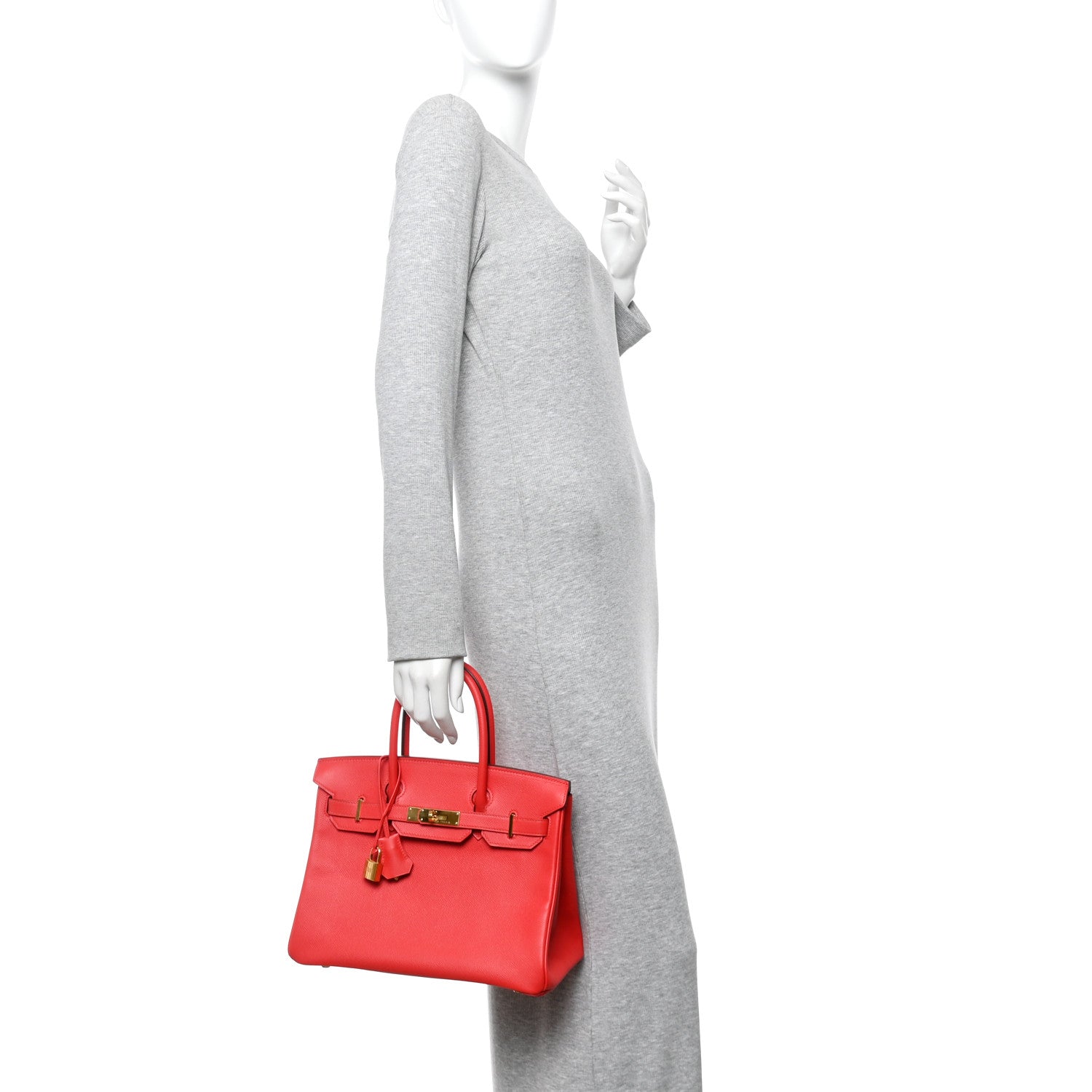 Hermes Epsom Birkin 30 Rouge Tomate 4 of 34