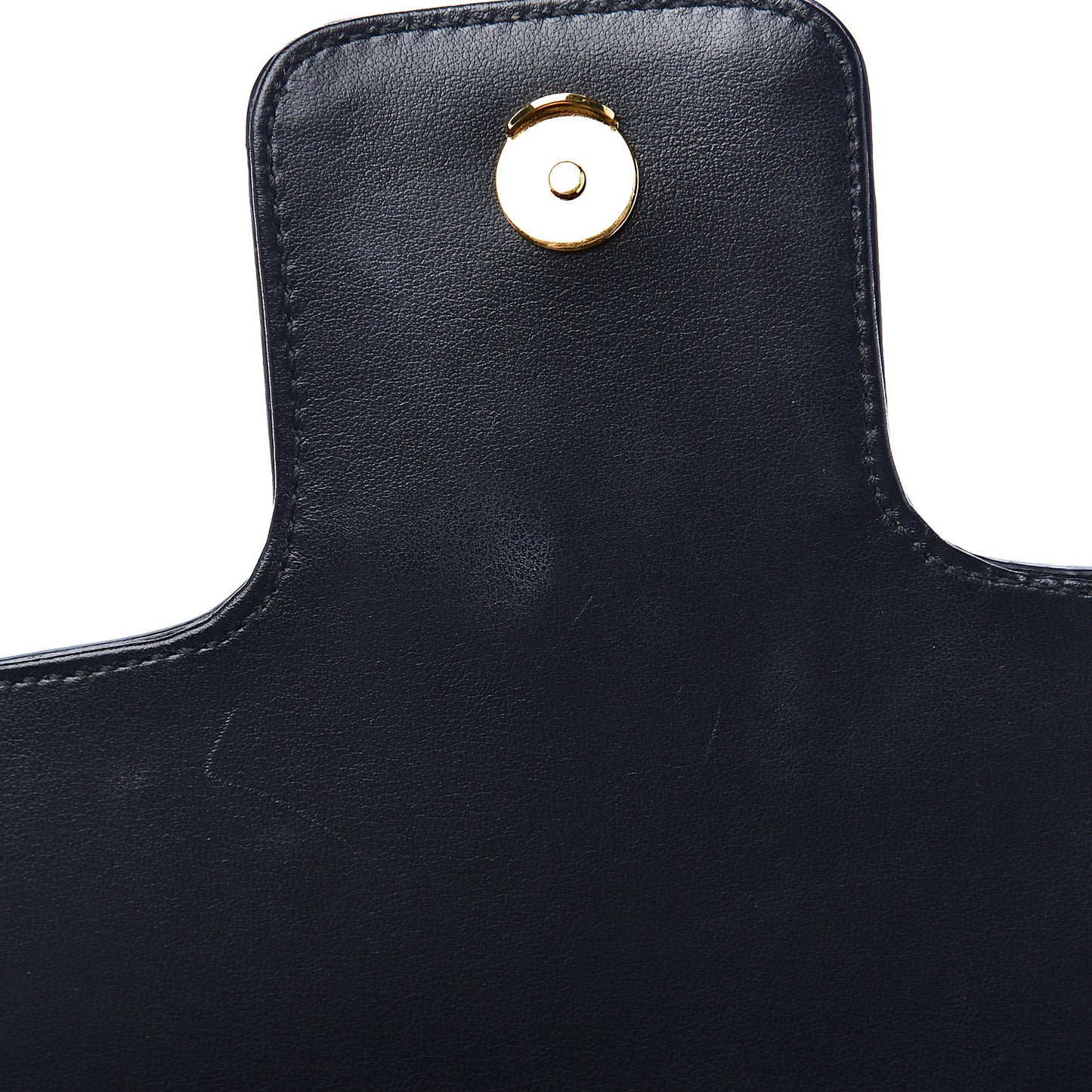 Saffiano Lux Chain Shoulder Bag Black