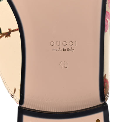 Gucci Calfskin Stamp Allover Rose Princetown Slippers 40 Ivory Multicolor 7 of 9