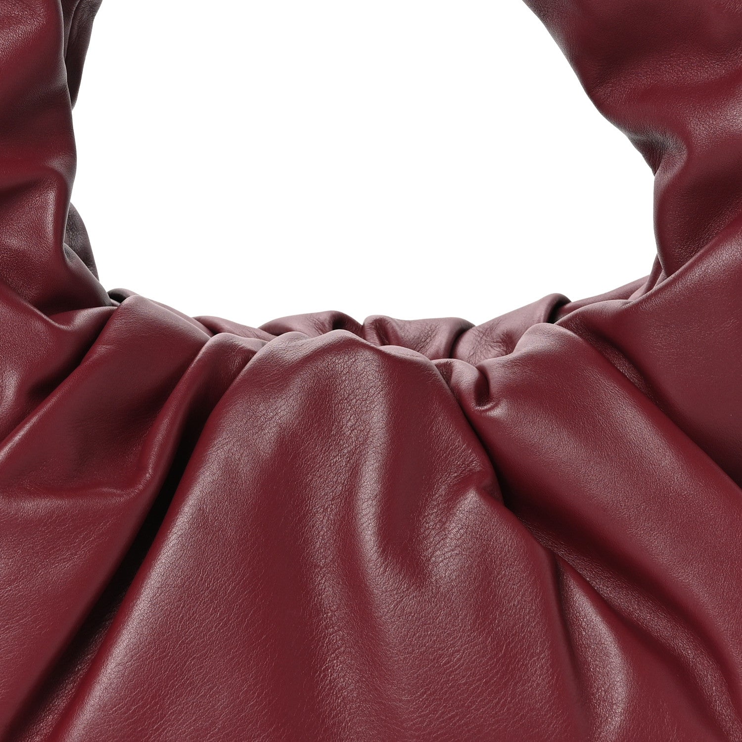 Bottega Veneta Smooth Butter Calfskin Small The Shoulder Pouch Dark Red 7 of 9