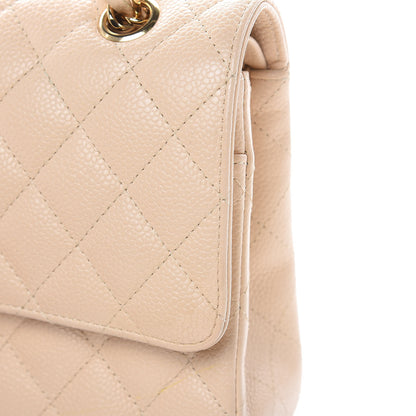 Chanel Caviar Quilted Medium Double Flap Beige Clair 11 of 13