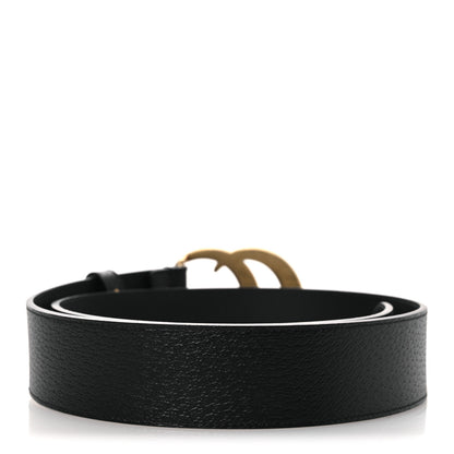 Gucci Textured Calfskin Double G 40mm Belt 80 32 Black 2 of 7