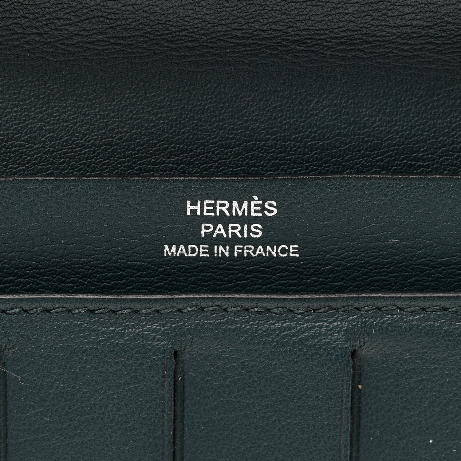 Hermes Evercolor Citizen Twill Long Wallet Vert De Gris 7 of 9