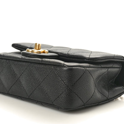 Chanel Caviar Quilted Mini Sweetheart Rectangular Flap Black 10 of 11