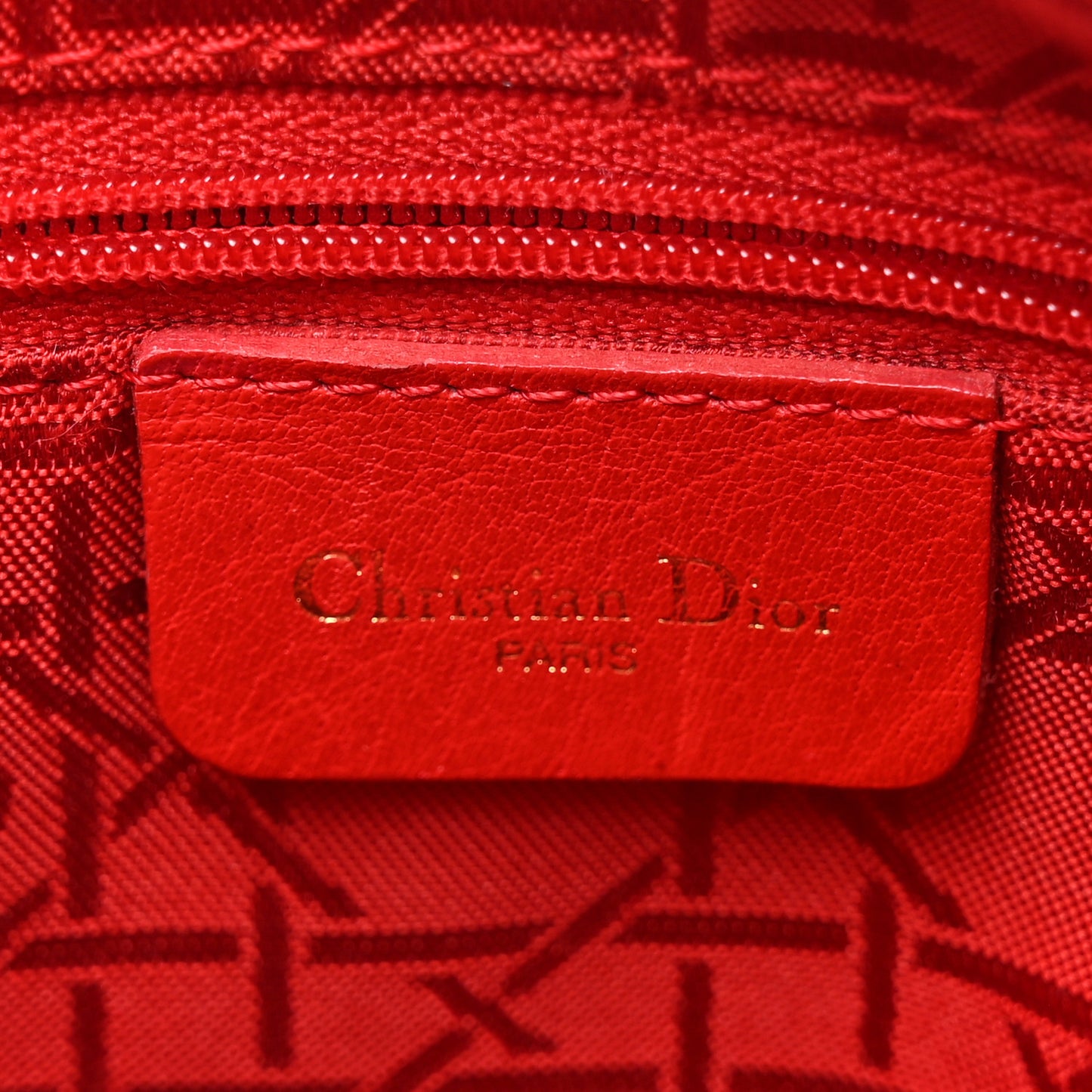 Nylon Cannage Medium Lady Dior Black