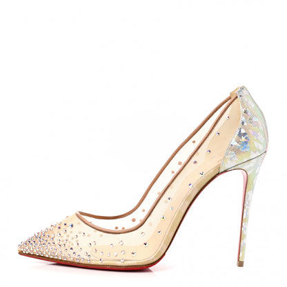 Christian Louboutin Crystal Strass Follies 100 Pumps 37 Crystal 1 of 9