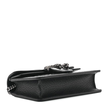 Gucci Jacquard Black Denim GG Monogram Super Mini Dionysus Shoulder Bag Black Ivory 4 of 9