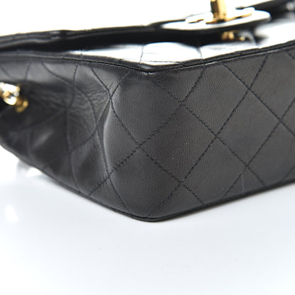 Chanel Lambskin Quilted Mini Square Flap Black 10 of 14