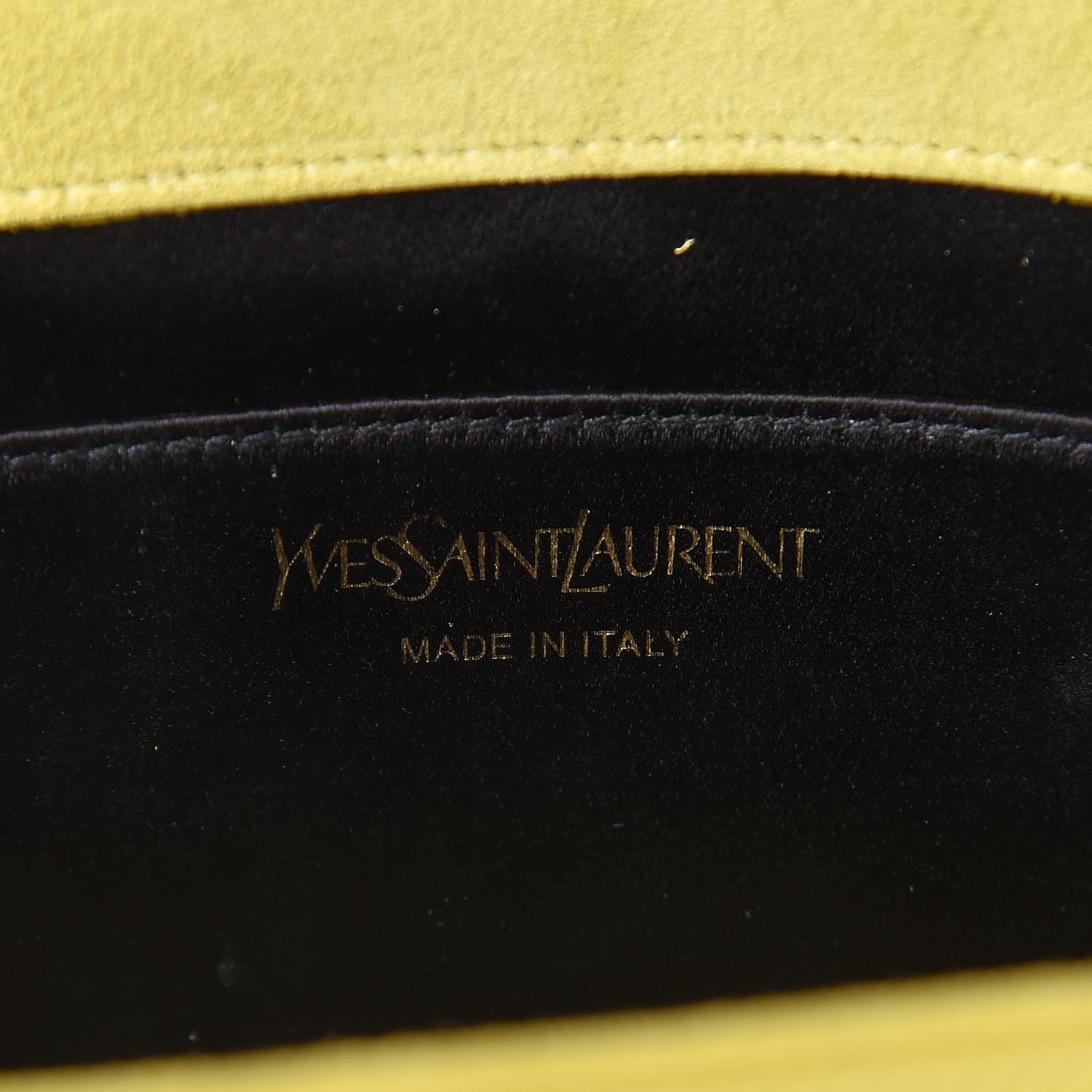 Patent Calfskin Monogram Large Belle De Jour Clutch Yellow
