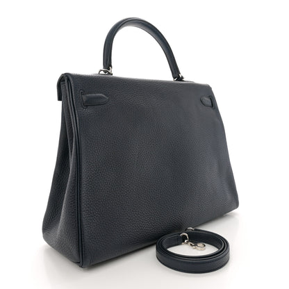 Hermes Togo Kelly Retourne 35 Bleu Nuit 3 of 10