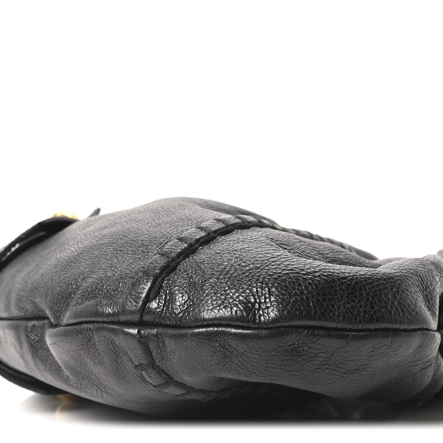 Saint Laurent Calfskin Vincennes Mombasa Hobo Black 10 of 10
