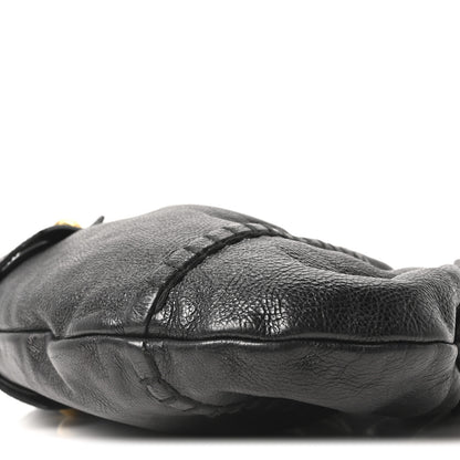 Saint Laurent Calfskin Vincennes Mombasa Hobo Black 10 of 10