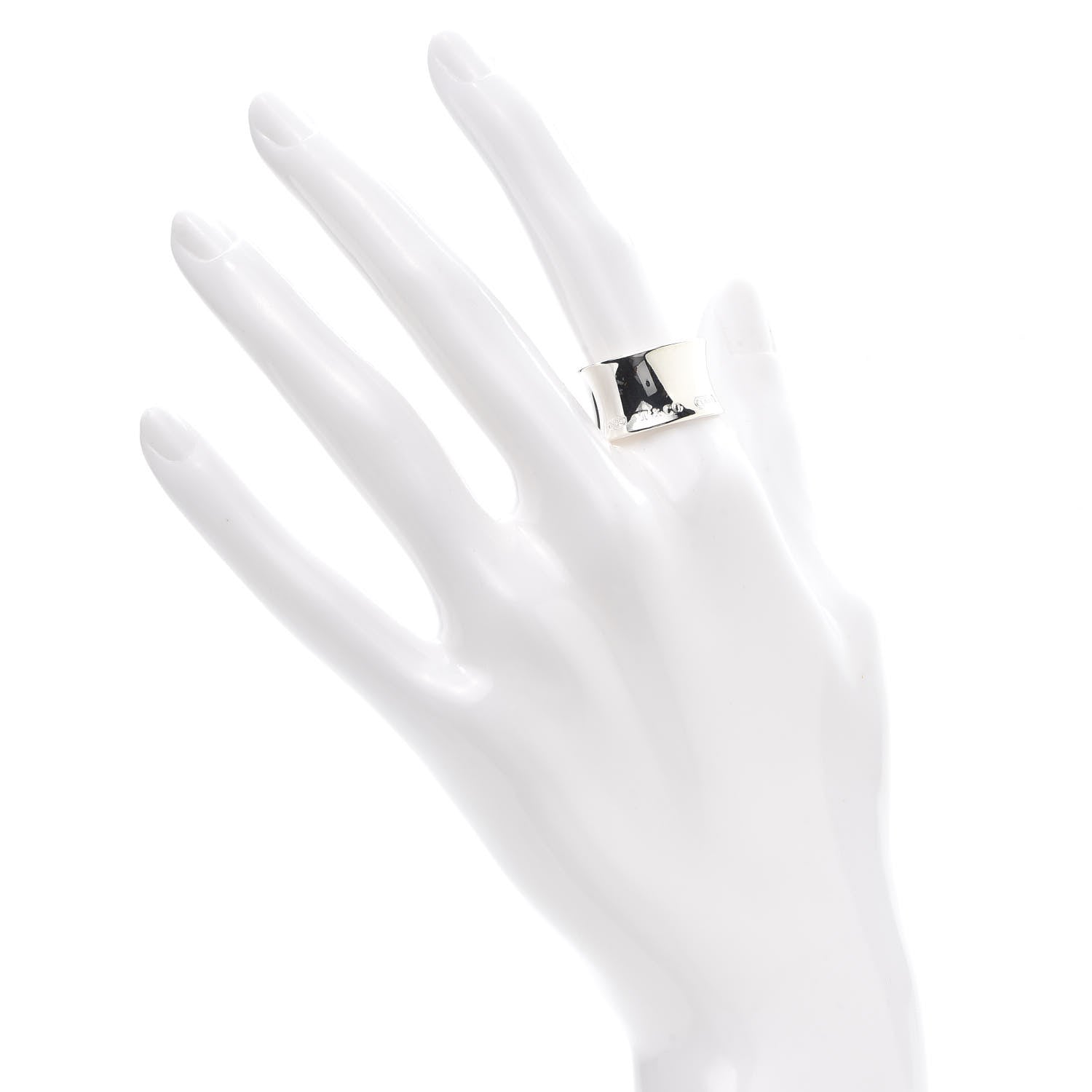 Tiffany Sterling Silver 1837 Wide Ring 53 6.5 2 of 4