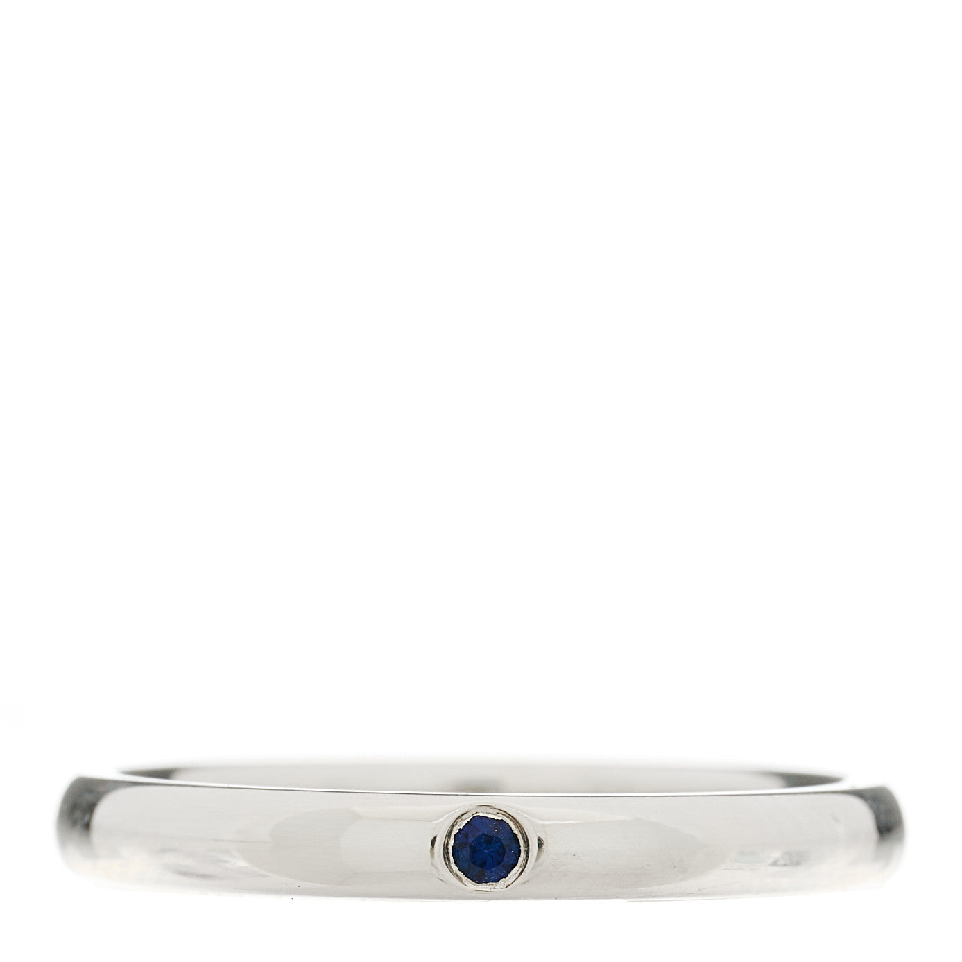 Tiffany Sterling Silver Blue Sapphire Elsa Peretti Band Ring 54 7 1 of 5