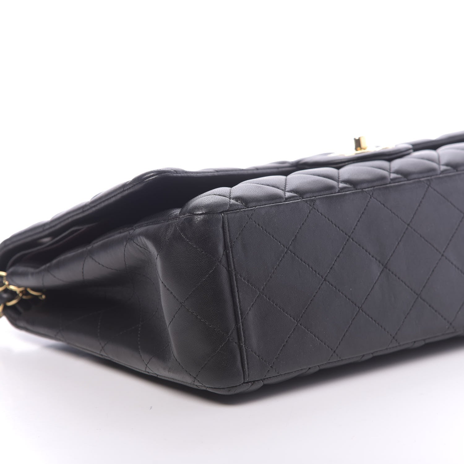 Chanel Lambskin Quilted Maxi Double Flap Black 8 of 13