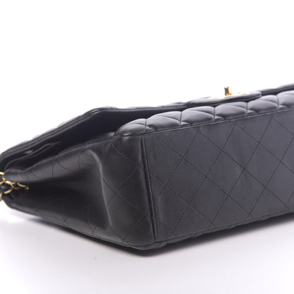 Chanel Lambskin Quilted Maxi Double Flap Black 8 of 13