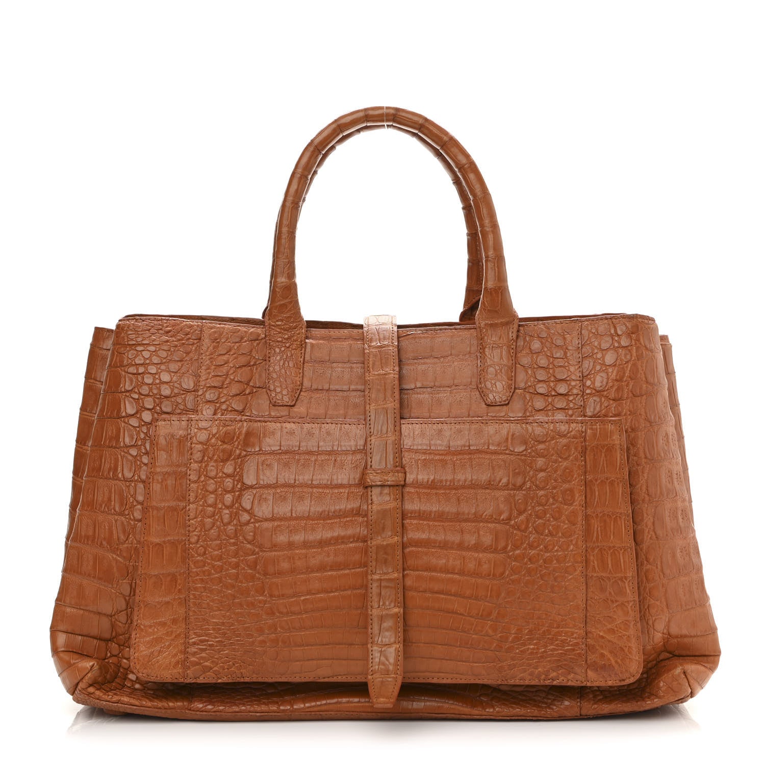 Nancy Gonzalez Crocodile Tote Brown 1 of 10
