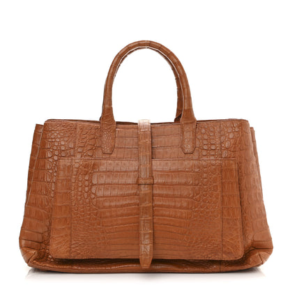 Nancy Gonzalez Crocodile Tote Brown 1 of 10