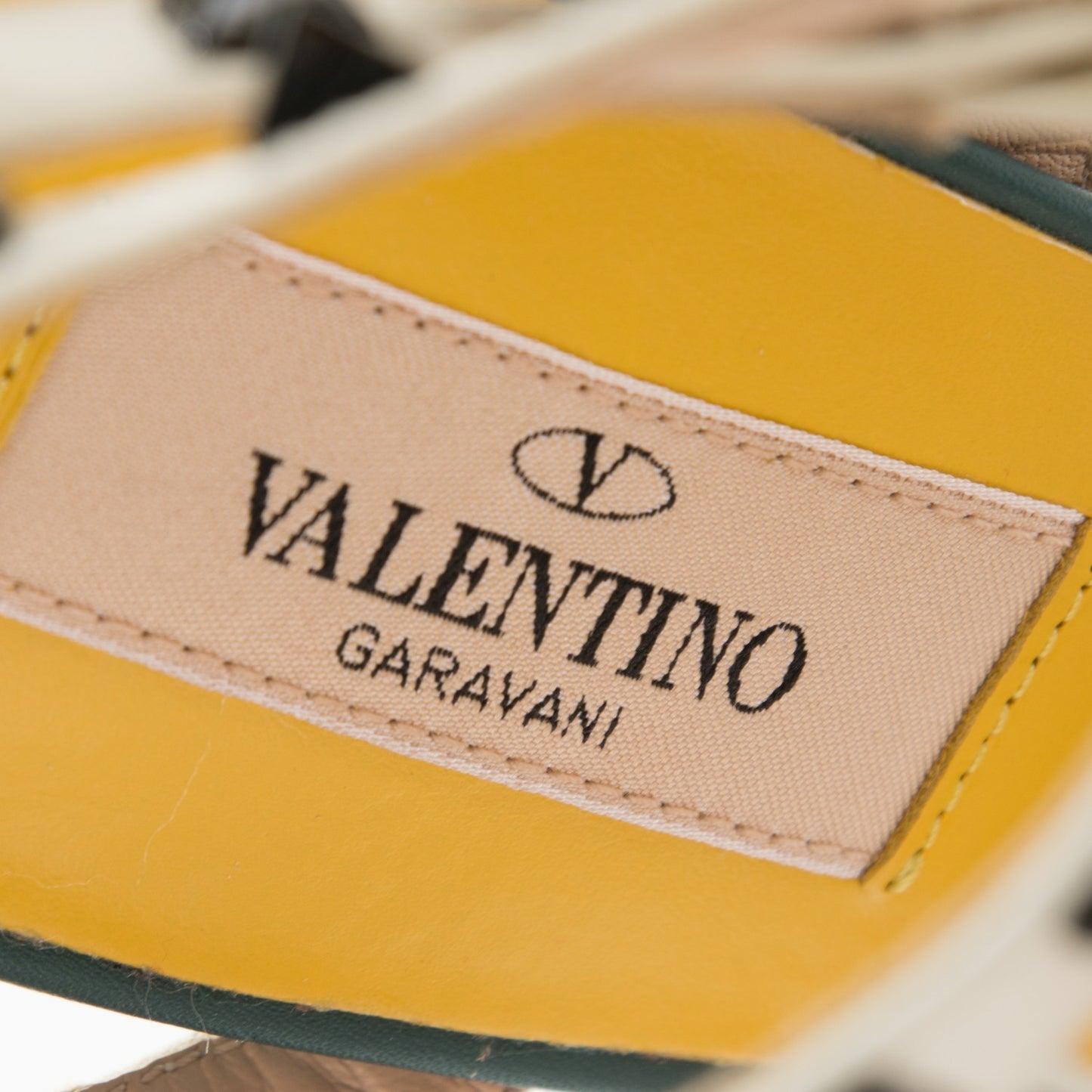 Nappa Rockstud Ankle Strap Low Heel Pumps 38.5 Multicolor