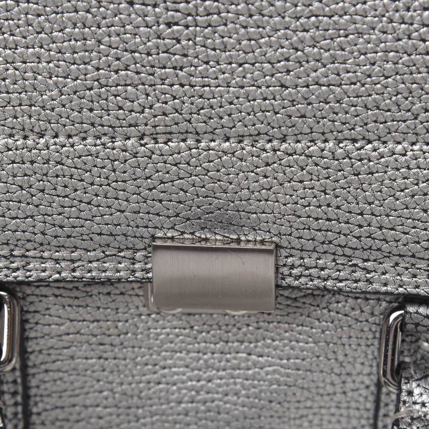 3.1 Phillip Lim 3.1 Textured Calfskin Medium Pashli Satchel Silver 15 of 16