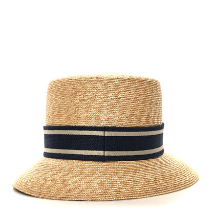 Christian Dior Straw Dioresort Small Brim Hat 57 Natural 5 of 8